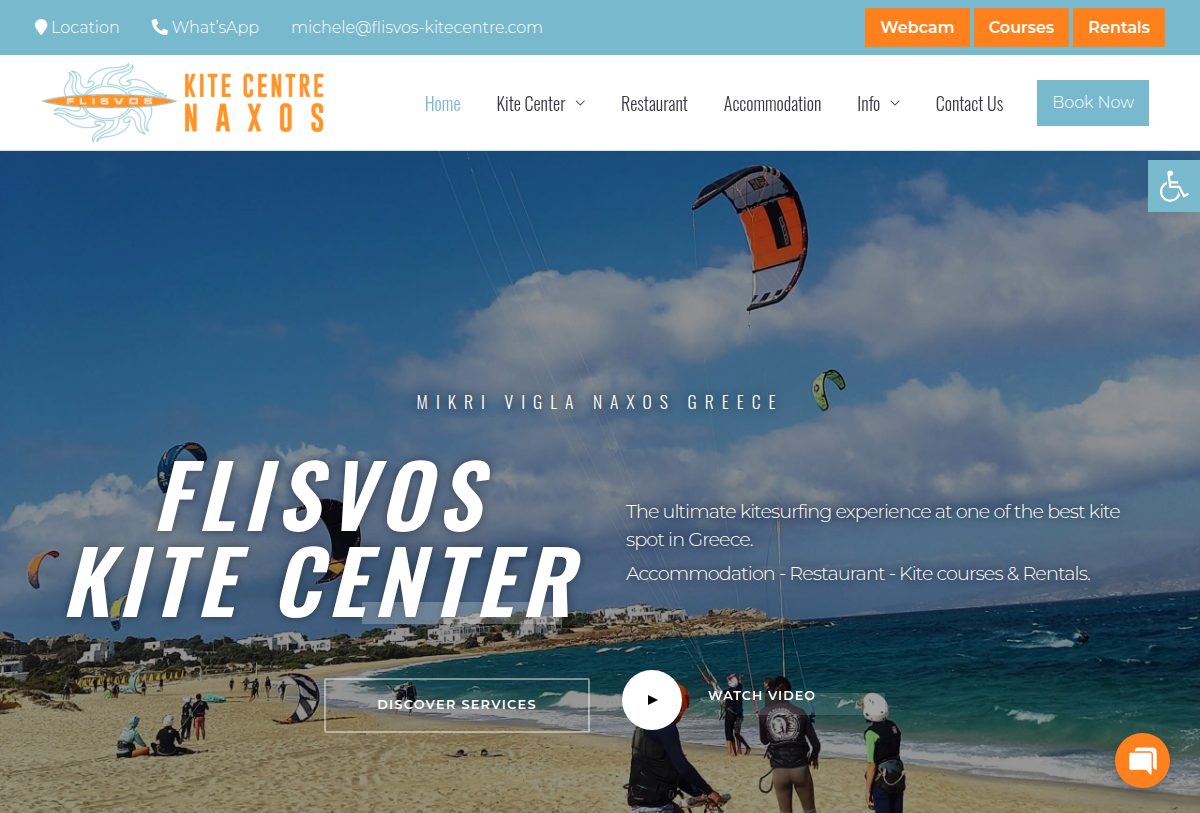 Flisvos Kitecenter Naxos in Mikri Vigla